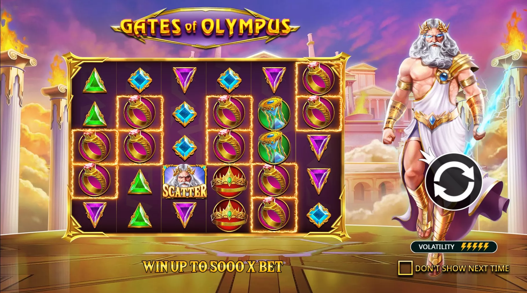 first screenshot gates-of-olympus